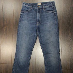 MOTHER "The Hustler" Fray Ankle Jeans